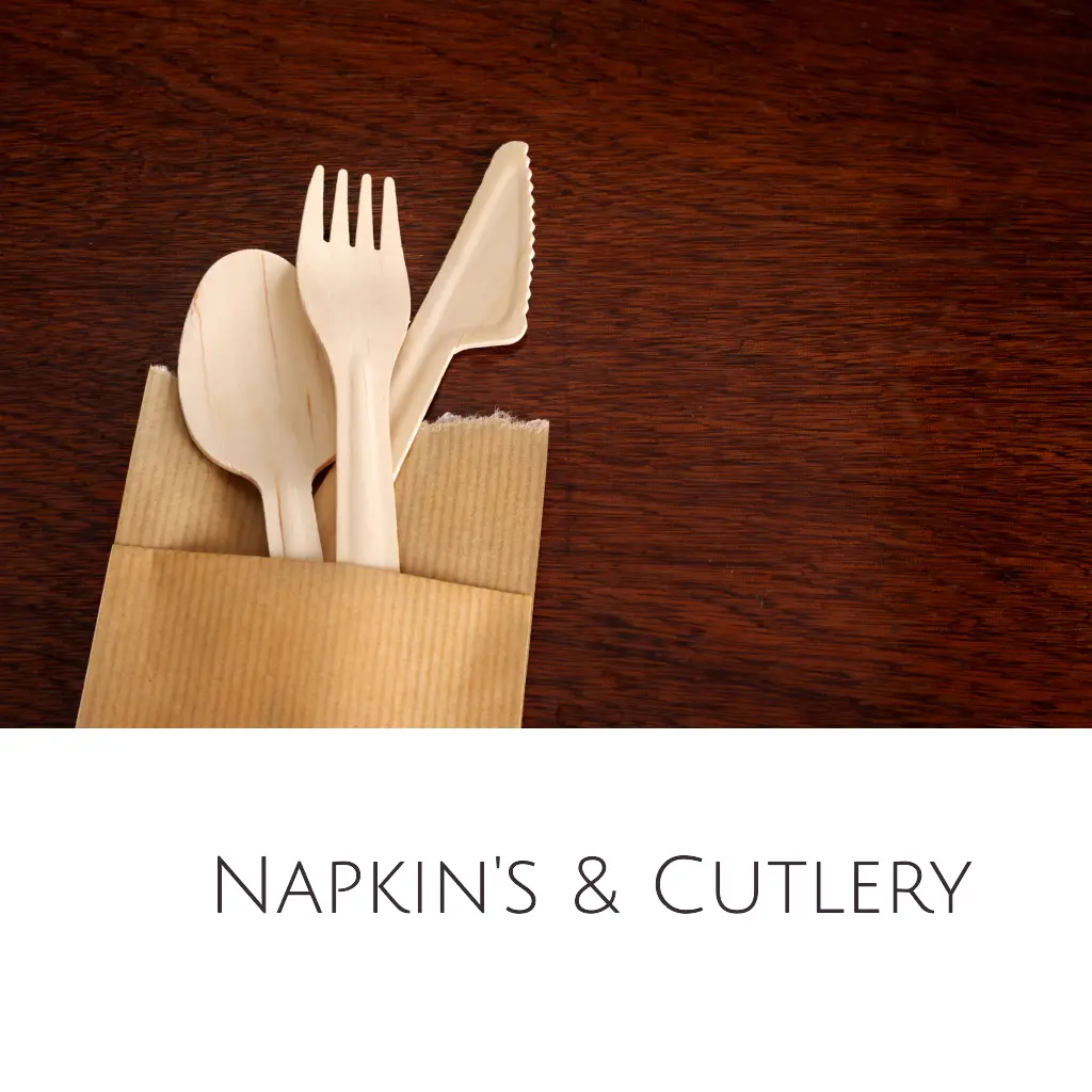 Disposable Napkins and Cutlery
